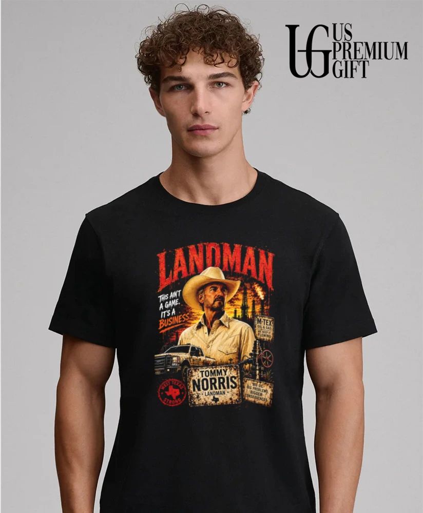 Tommy Norris Billy Bob Thornton Landman graphic shirt