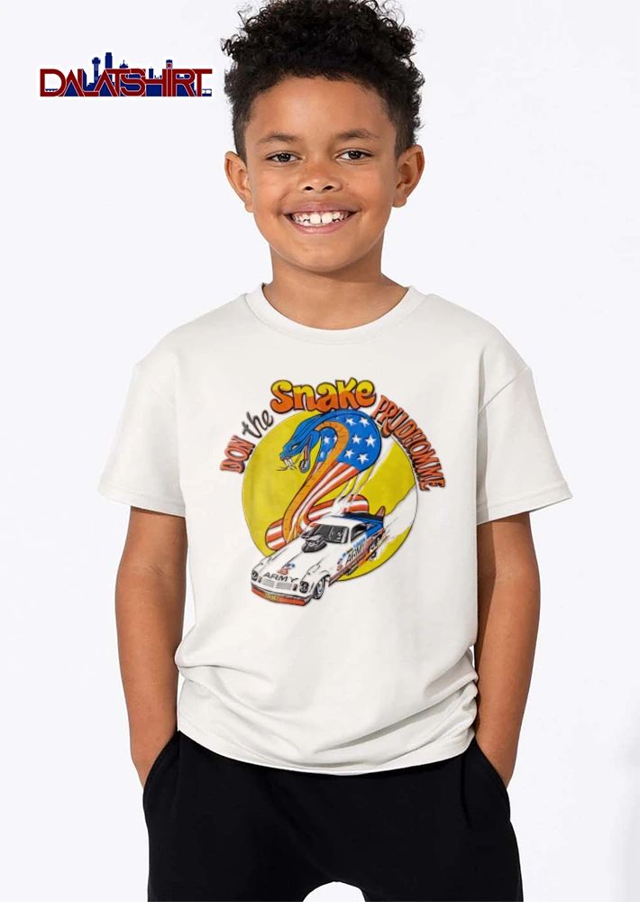 Don the Snake Prudhomme ARMY Snake Cobra American Flag Dragster Car shirt