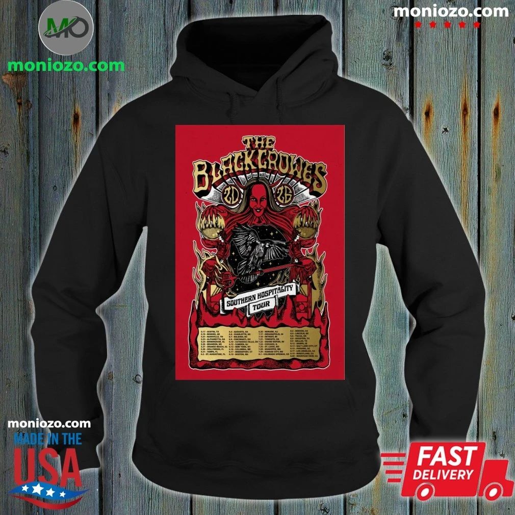 The Black Crowes Southern Hospitality Tour 2026 Poster Shirt