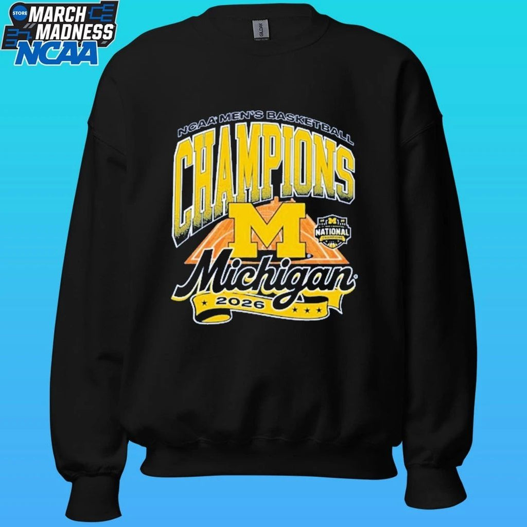 Michigan Wolverines 2026 Men’s Basketball National Champions Court Shirt