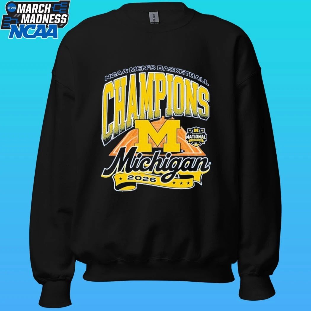 Michigan Wolverines 2026 Men’s Basketball National Champions Court Shirt