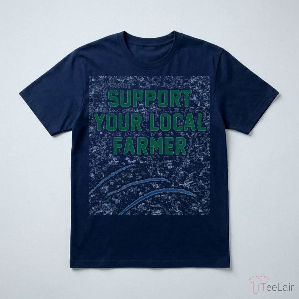 Support Your Local Farmer Vintage Blue T-Shirt