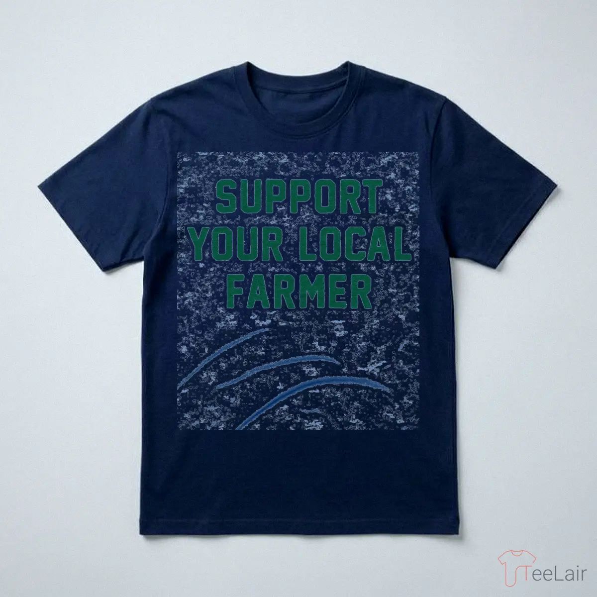 Support Your Local Farmer Vintage Blue T-Shirt