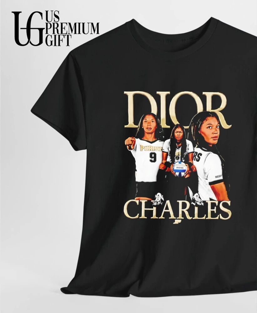 Charles Purdue Boilermakers 9 NCAA Volleyball graphic shirt