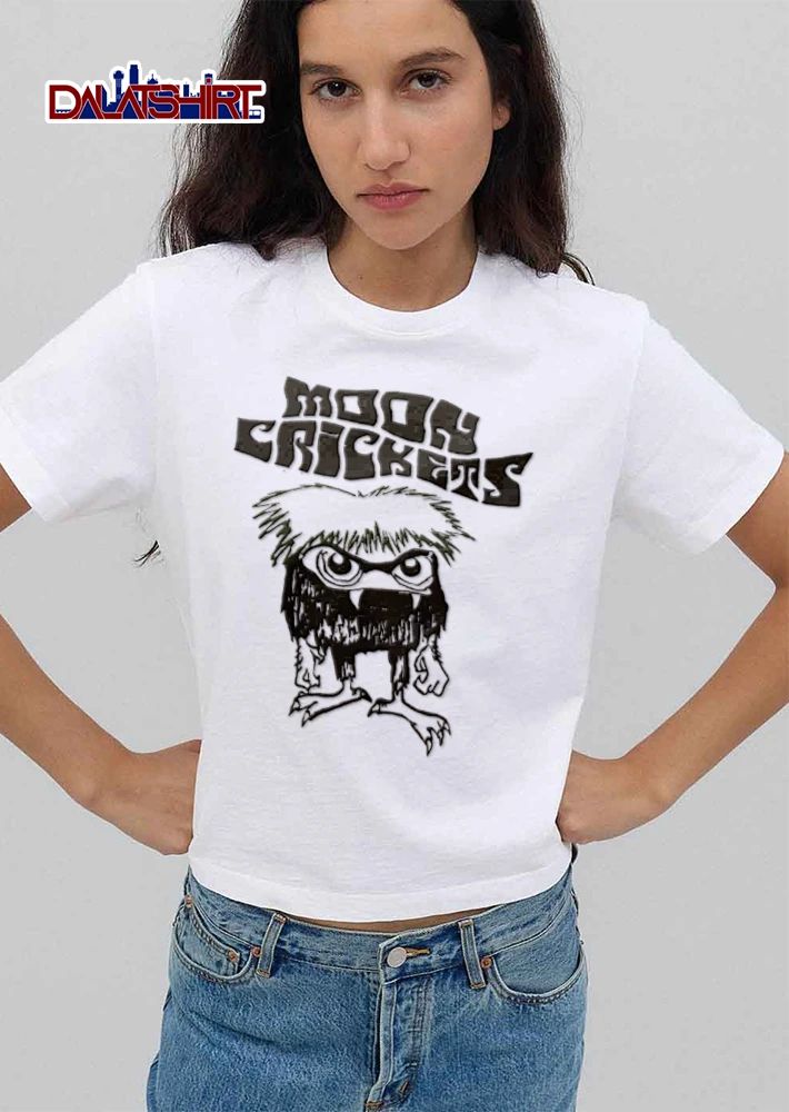 Moon Crickets furry monster green hair cartoon shirt