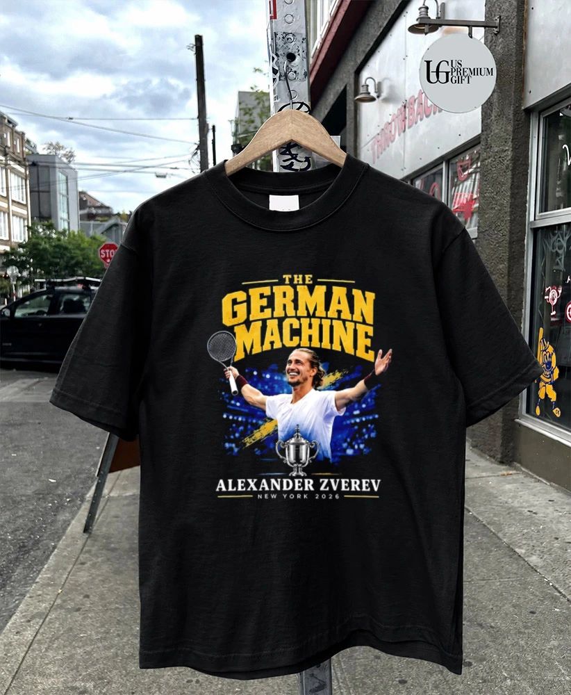 Alexander Zverev The German Machine US Open Tennis Champion 2026 shirt