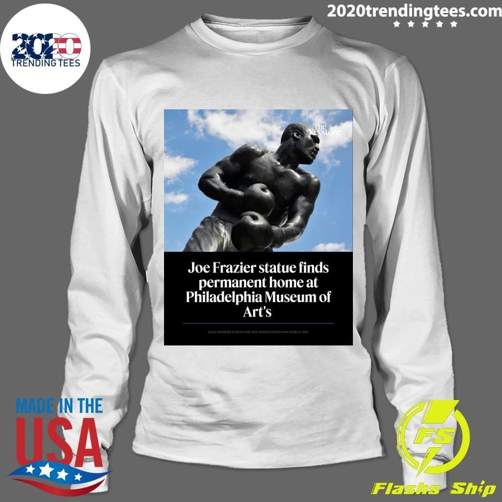 Joe Frazier statue finds permanent home at Philadelphia Museum of Art’s Shirt