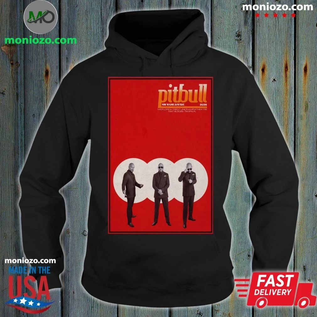Pitbull May 16 2026 MIDFLORIDA Credit Union Amphitheatre in Tampa FL Poster Shirt