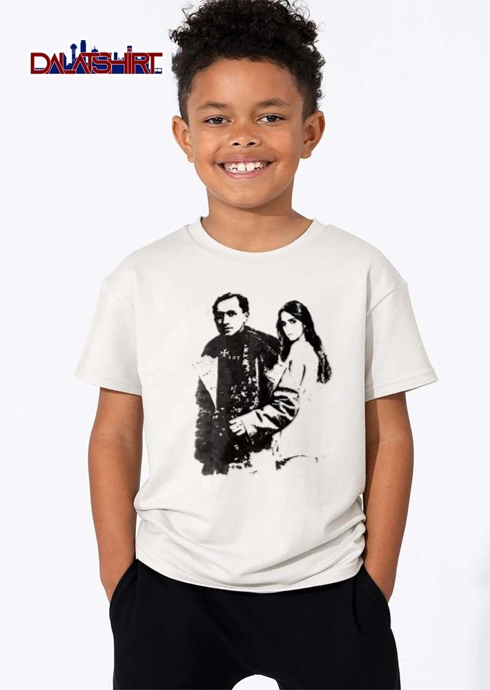Man and woman standing together shirt