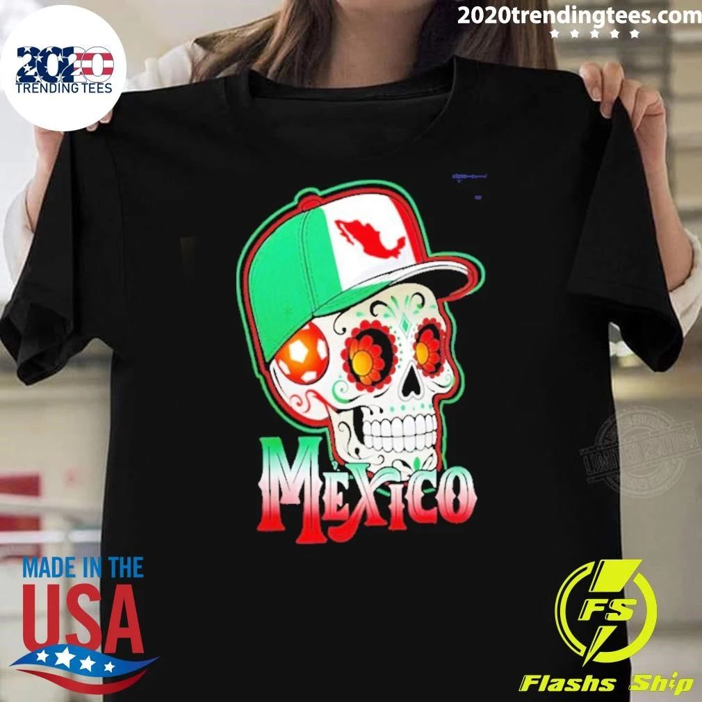 Mexico Black Sugar Skull 2026 Shirt