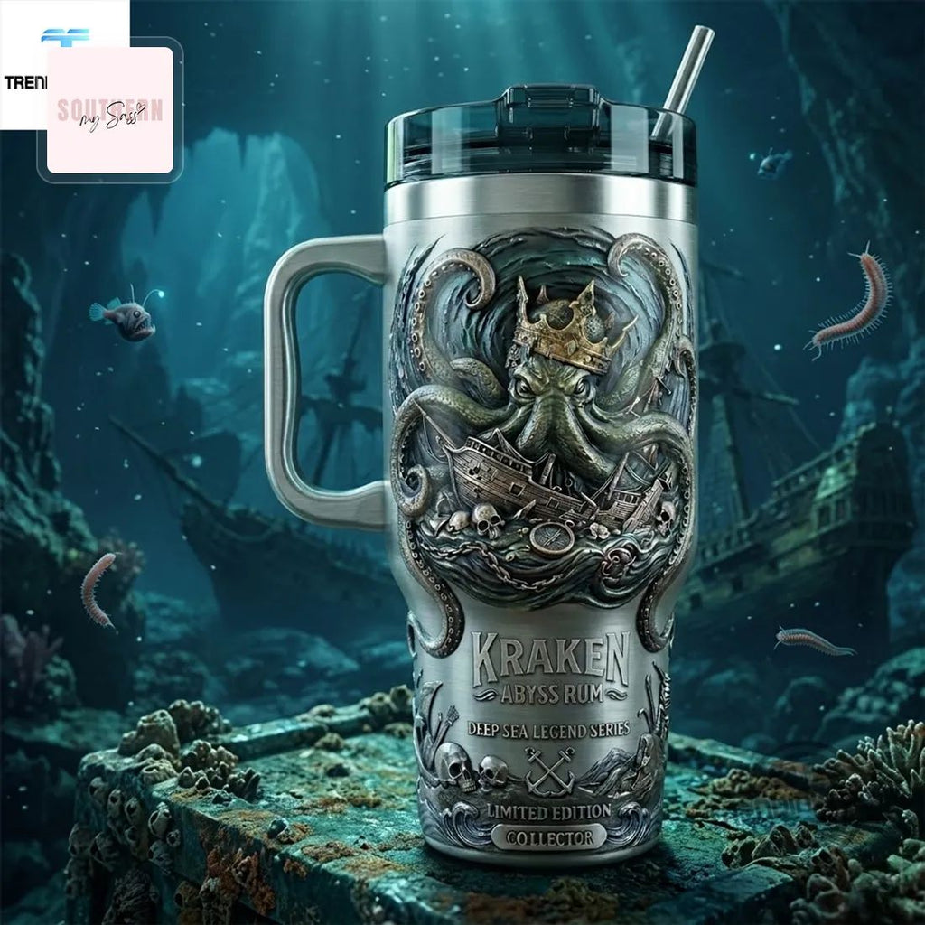 Kraken Abyss Rum Deep Sea Legend Series Collector’s Embossed Tumbler