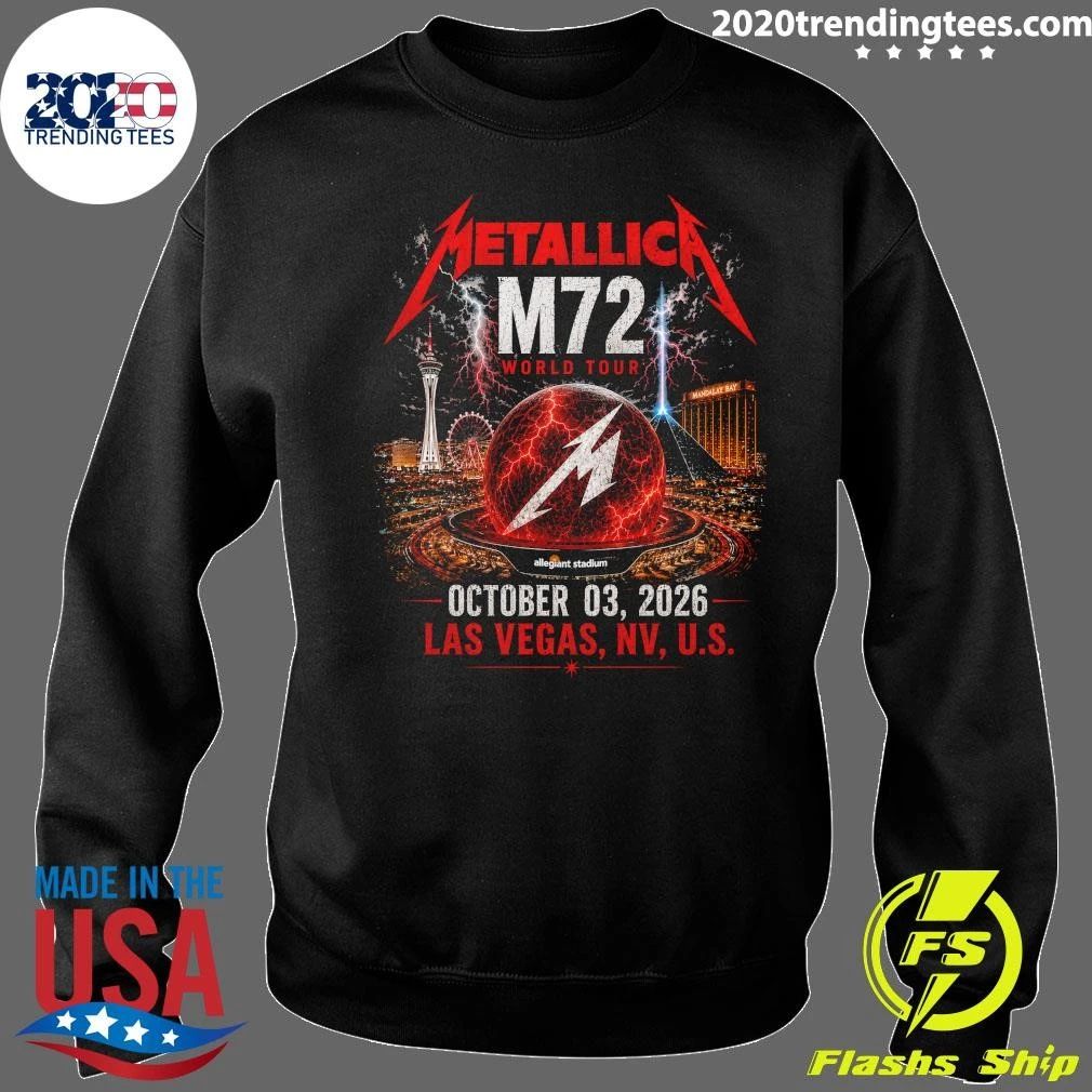 Metallica M72 World Tour October 03, 2026 Las Vegas, NV, U.S. Shirt