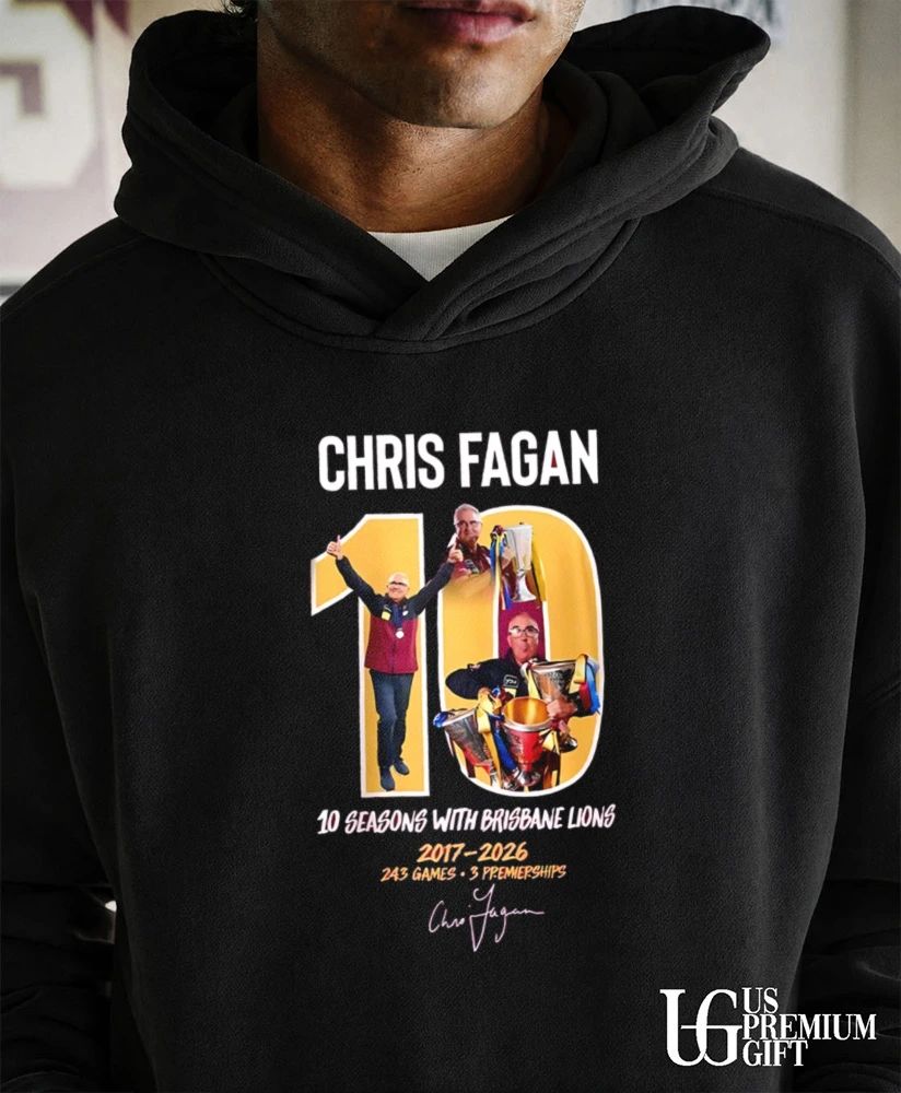 Goat Chris Fagan 10 Seasons With Brisbane Lions shirt