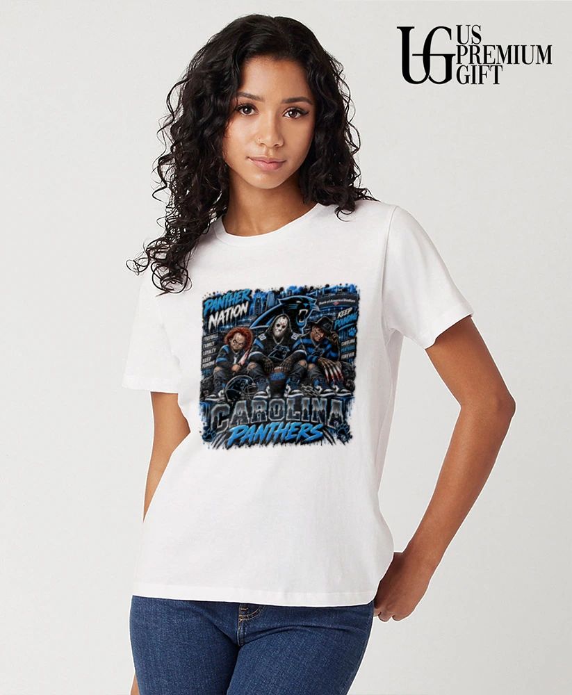 Chucky Jason Voorhees Freddy Krueger Carolina Panthers Panther Nation Halloween shirt