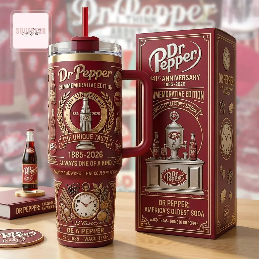 Dr Pepper 141st Anniversary Commemorative Edition Insulated Tumbler
