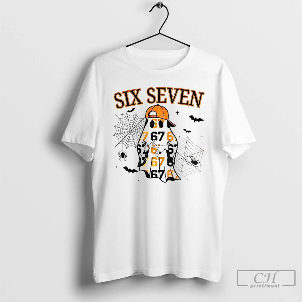 Spooky Season Halloween 67 Six Seven Ghost T Shirts