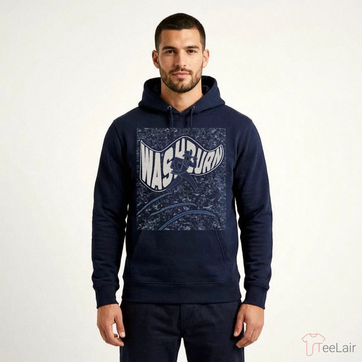 Washburn Waving Flag Vintage Blue T-Shirt