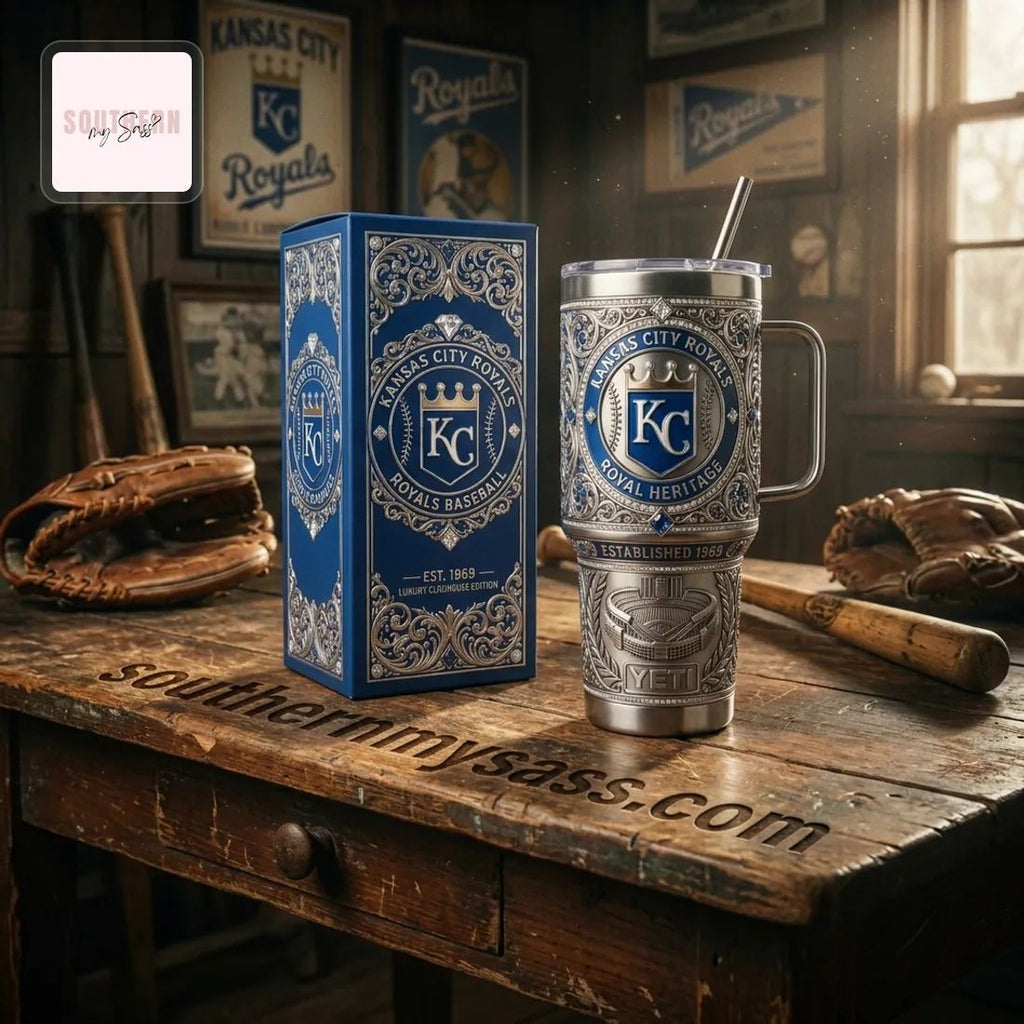 Kansas City Royals Luxury Heritage YETI 40 oz Insulated Tumbler