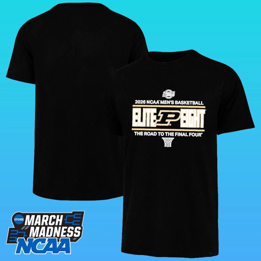 Purdue Boilermakers 2026 Men’s Basketball Elite 8 The Road To The Final Four March Madness Shirt