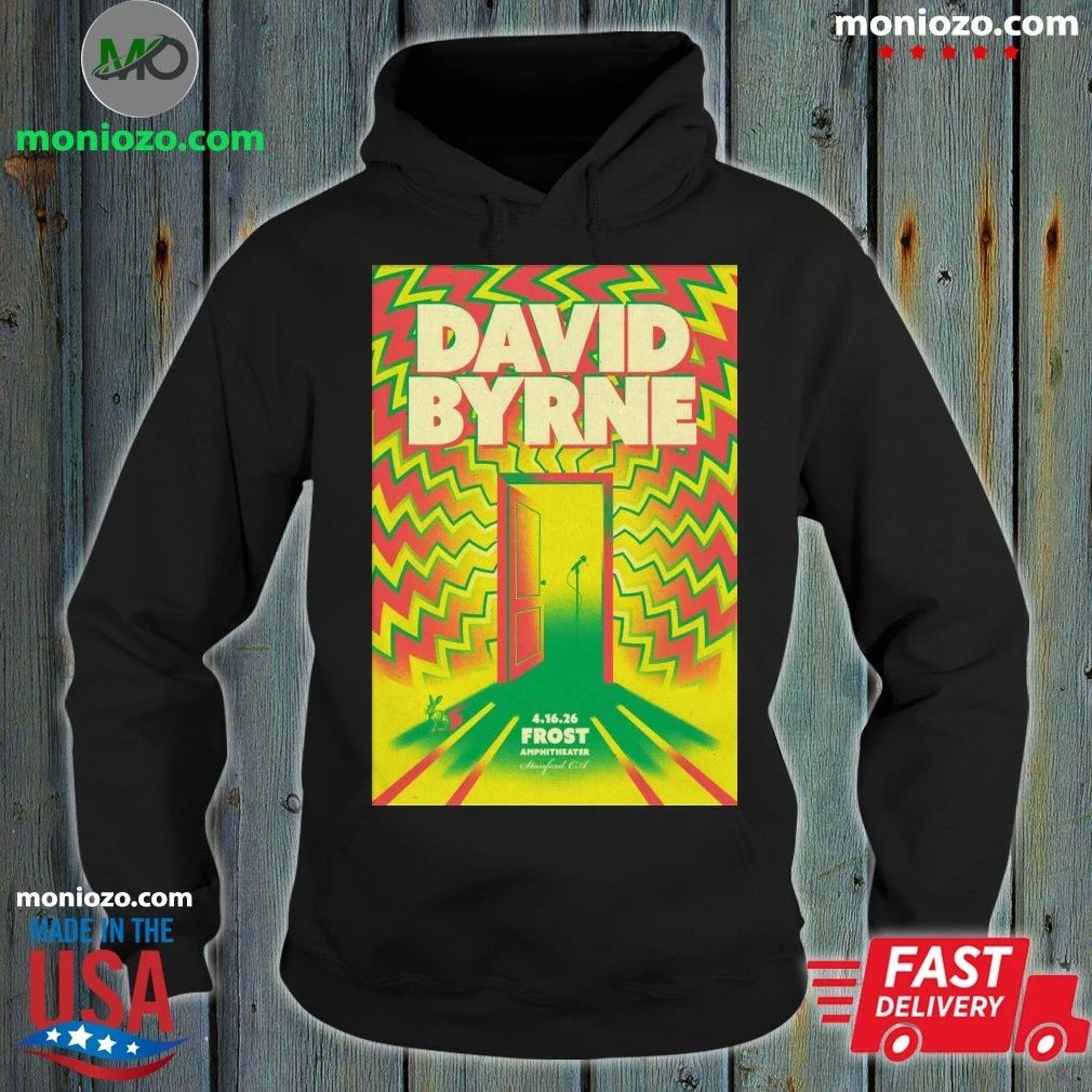 Original David Byrne In Stanford CA On April 16 2026 Poster Shirt