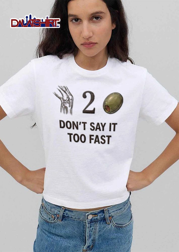 Dont Say It Too Fast 2 knee joint number two olive shirt