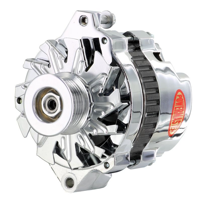 Powermaster 37401 GM CS130 Style Alternator 140 Amp Chrome