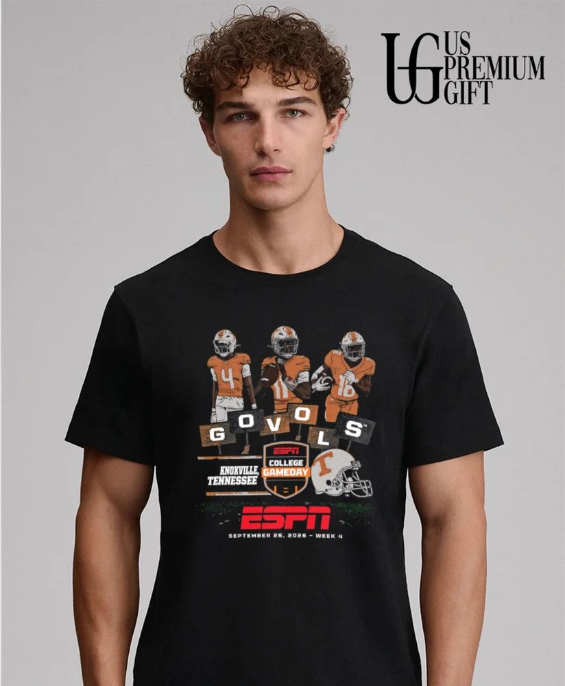 Ben College Tennessee Volunteers NCAA Go Vols 2026 4 16 three football players holding signs shirt