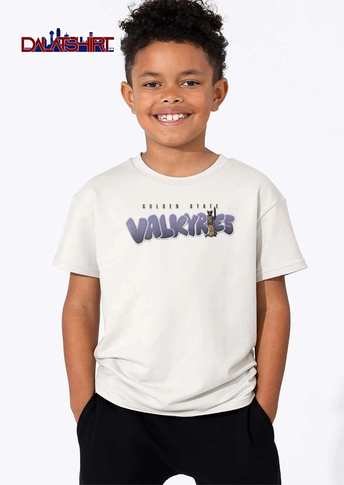 Golden State Valkyries valkyrie warrior holding sword shield shirt