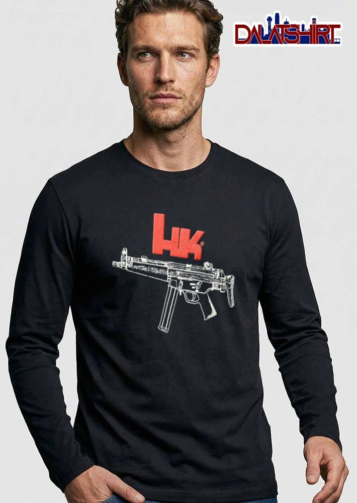 Heckler and Koch HK firearm submachine gun logo shirt