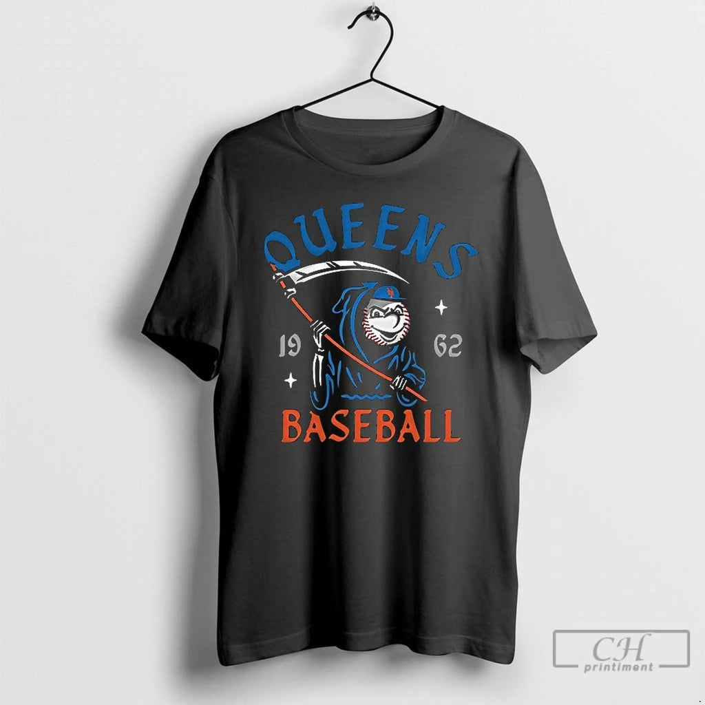 Classic New York Mets Mr Met Reaper 1962 Mlb T Shirts Hoodie Longsleeve