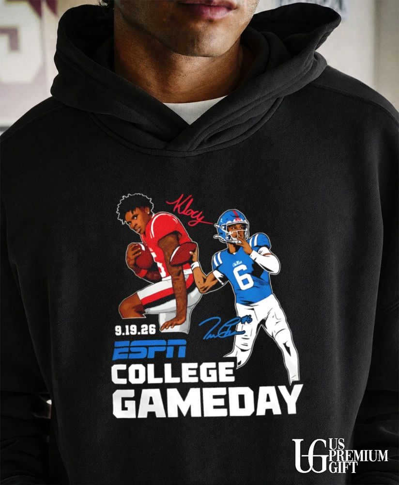 Ole Miss Football 2026 ESPN College Gameday Week 3 portrait signature shirt