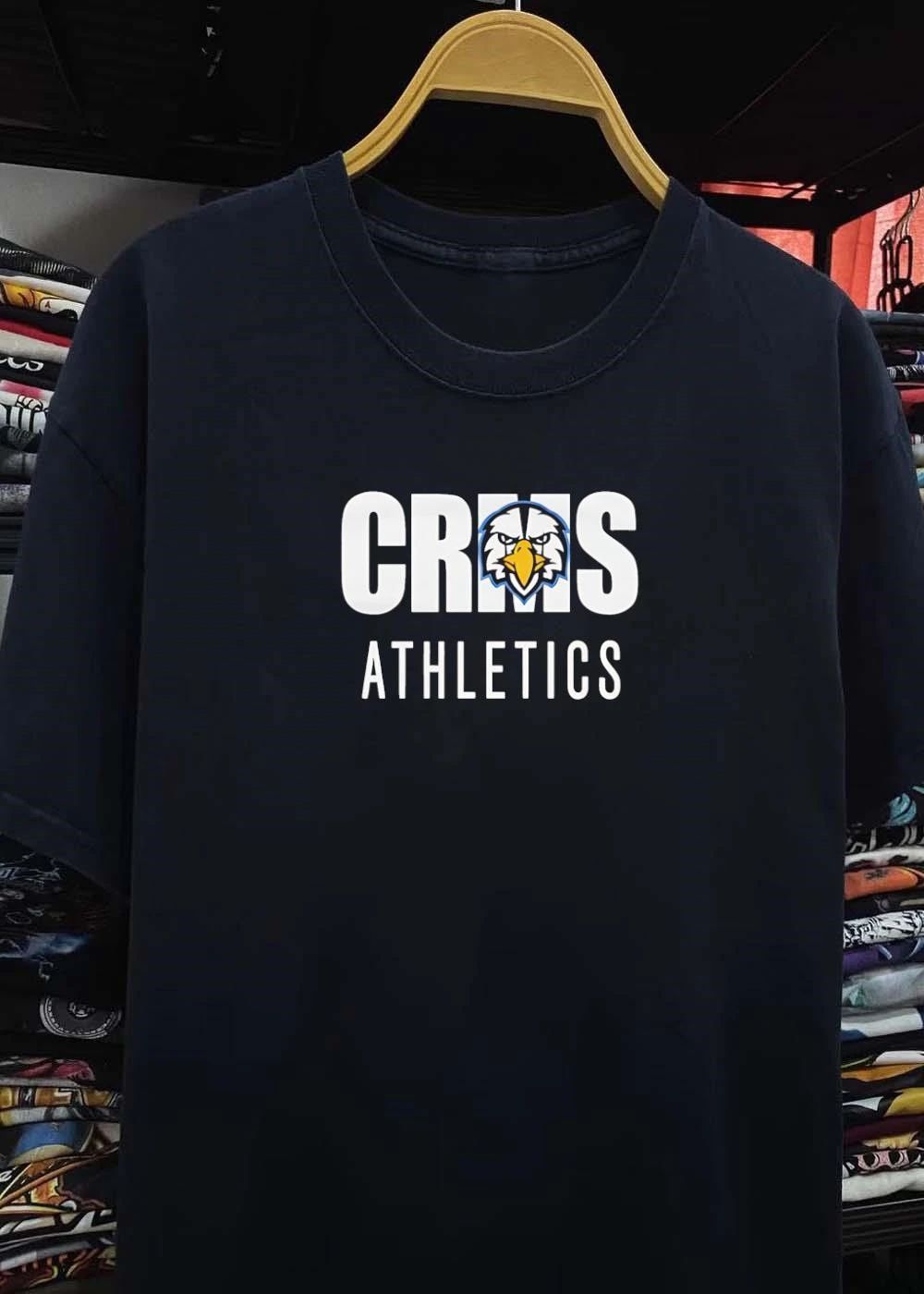 Crms Athletics Eagle Mascot Custom Logo Shirt