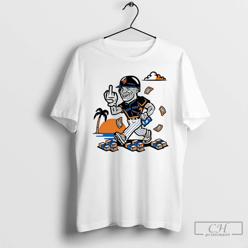 Classic New York Mets Juan Soto Middle Finger With Dollar Art T Shirts Hoodie Longsleeve