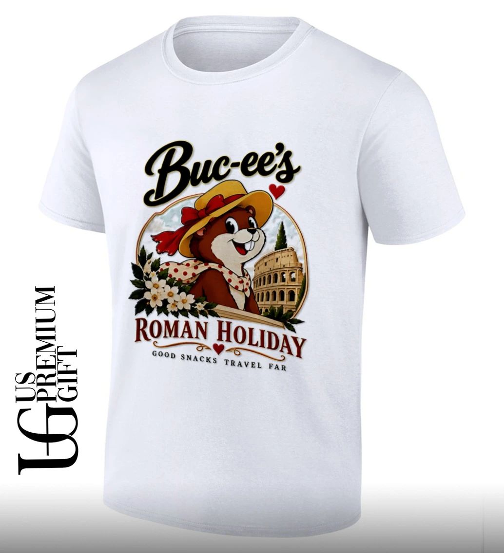 Buc-Ee’s Roman Holiday Good Snacks Travel Far shirt