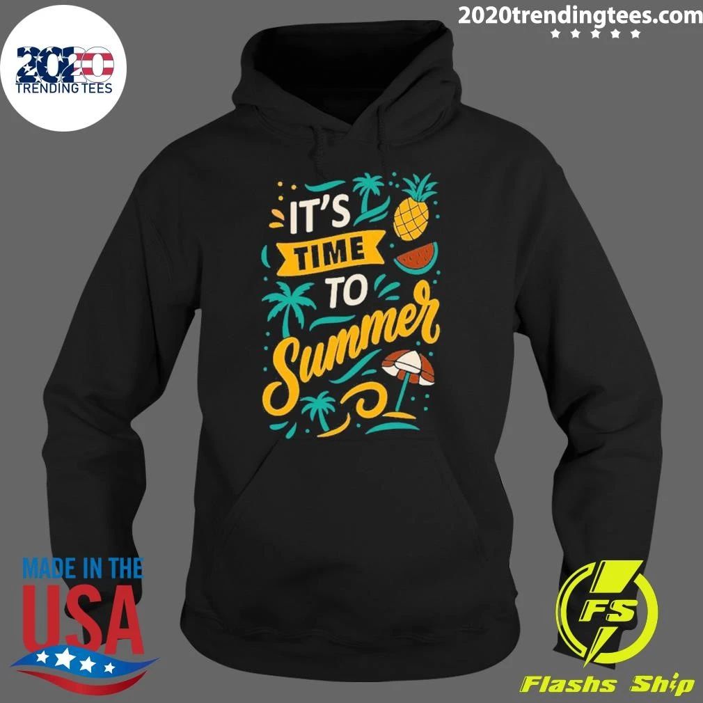 It’s Time to Summer with Summer Icon Around Shirt