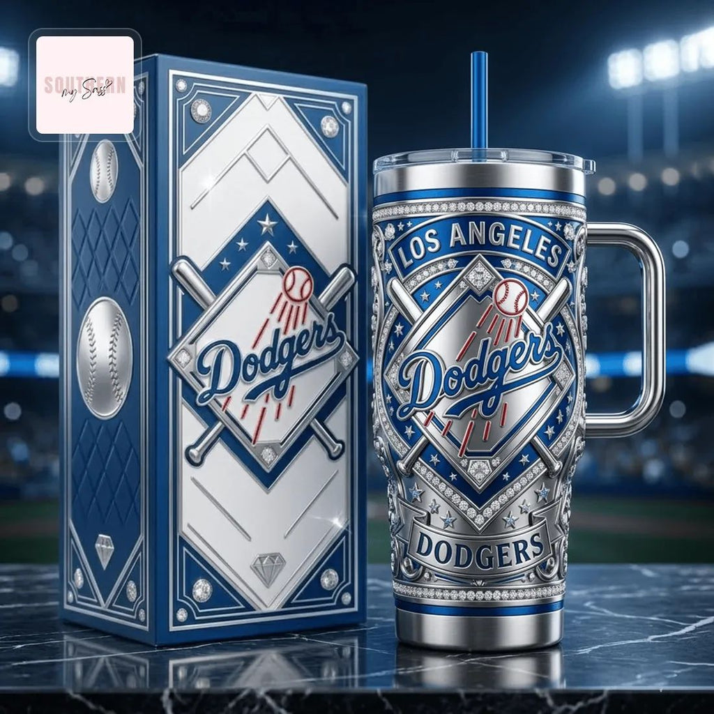Los Angeles Dodgers Premium 3D Design Tumbler With Handle