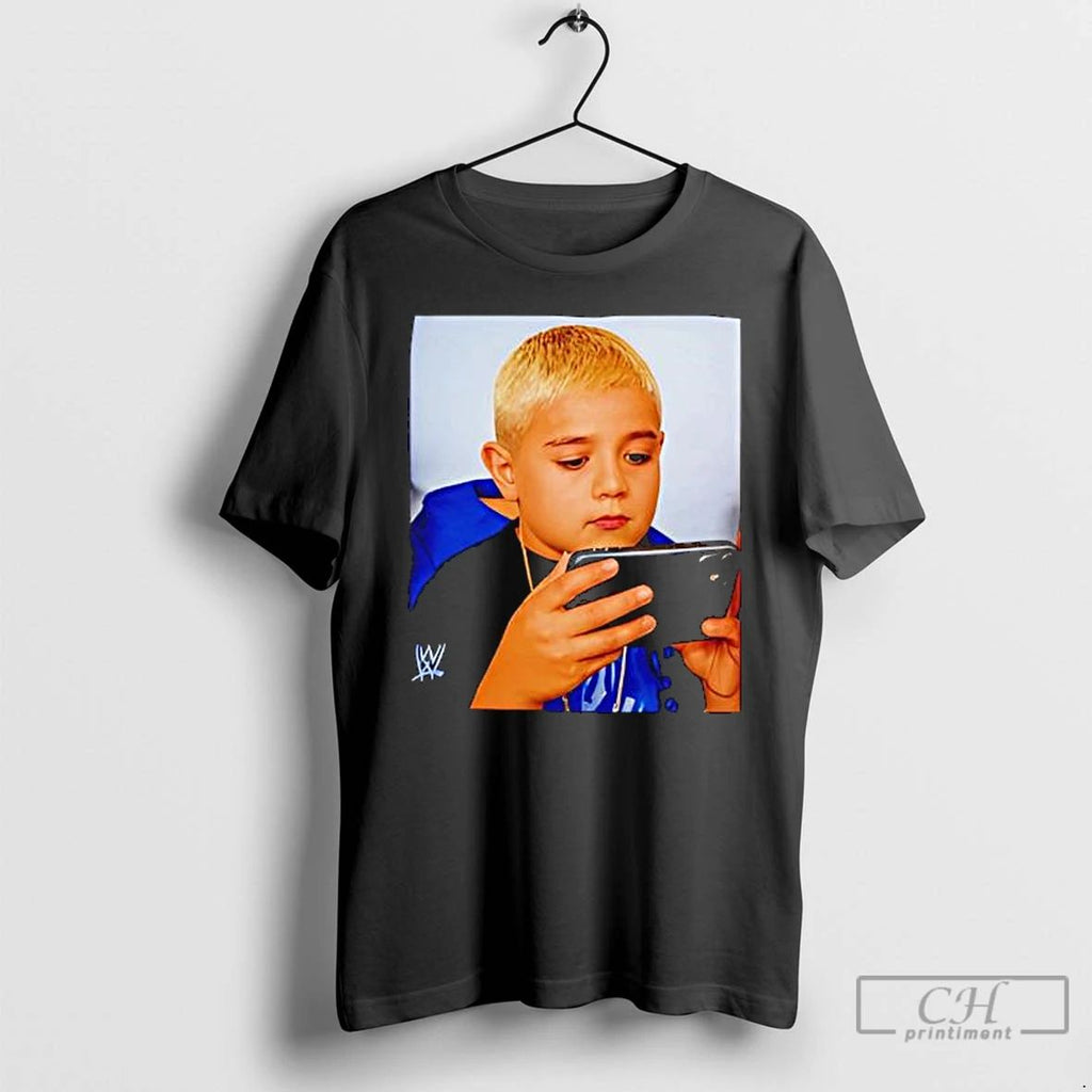 Dominik Mysterio Kid Playing Game T Shirts