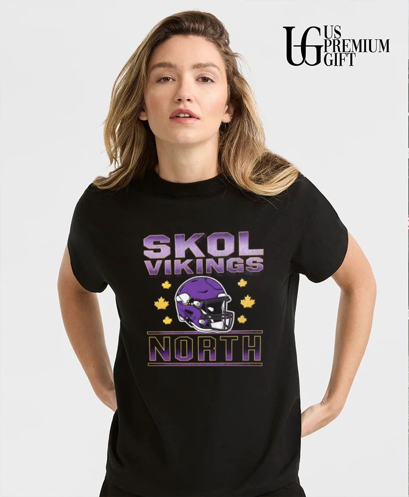 Minnesota Vikings Skol North baseball helmet shirt