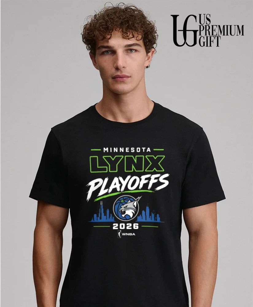 Minnesota Lynx Black 2026 WNBA Playoffs Skyline City shirt