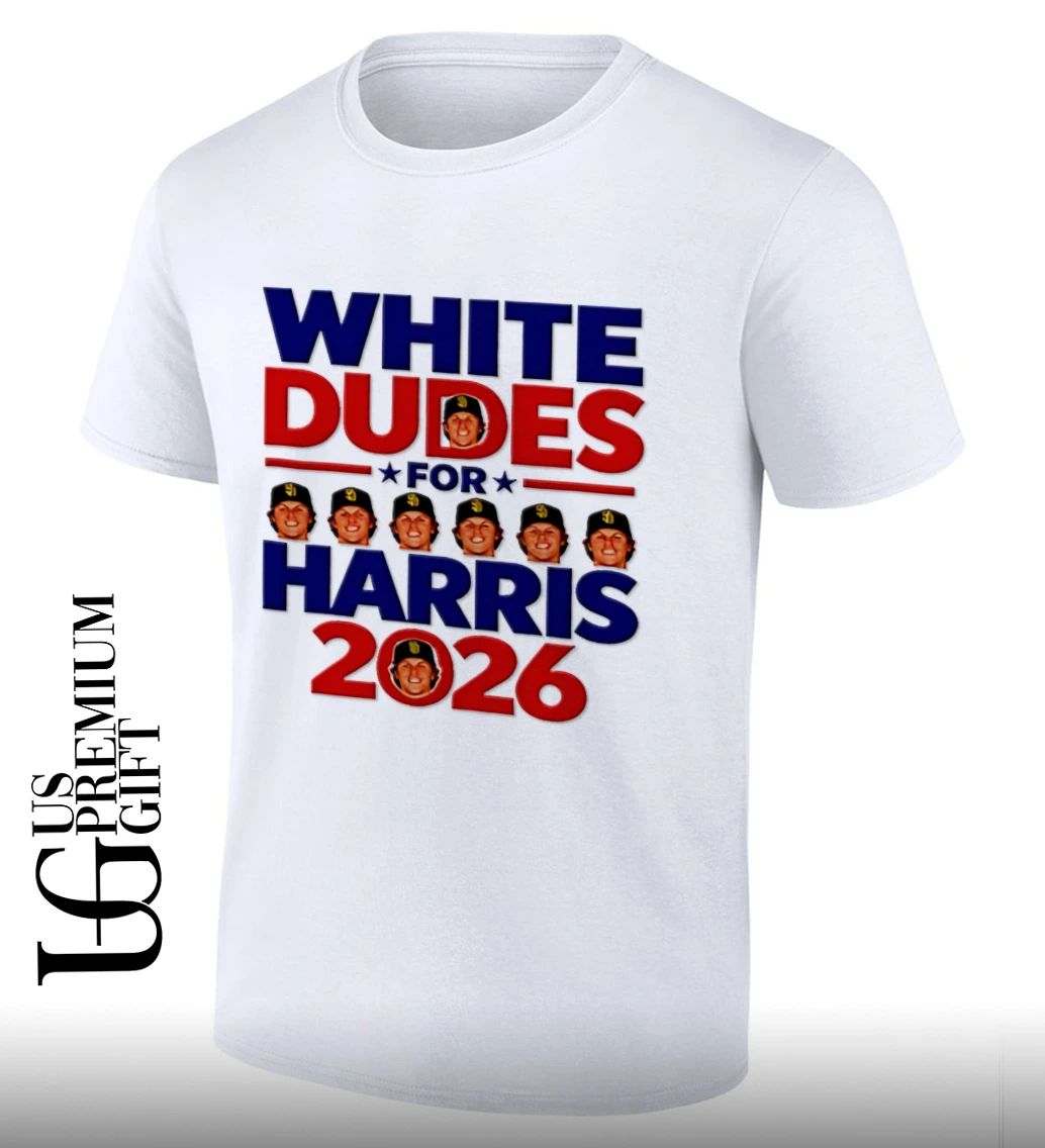White Dudes For Harris 2026 shirt