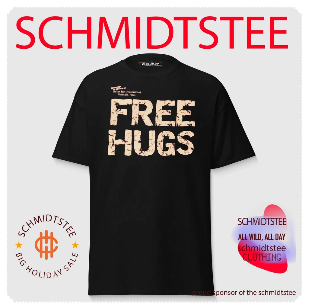 Randy and Lisa Save Inn Restaurant Kerrville Texas free hugs shirt