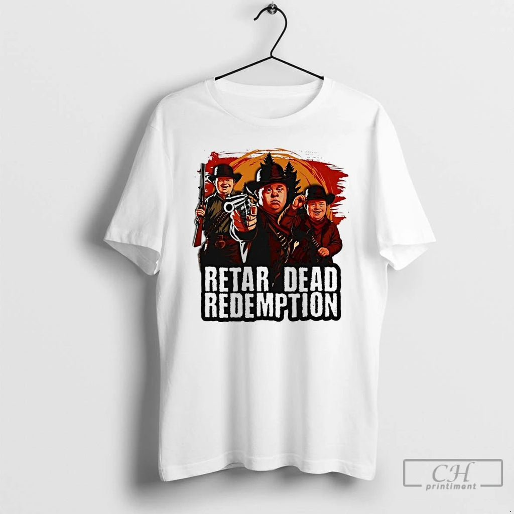 Classic Retar Dead Redemption Down Syndrome Red Dead Redemption Parody T Shirts Hoodie Longsleeve