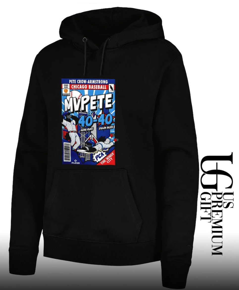 Chicago Cubs Pete Crow-Armstrong 40-40 Chicago Cubs comic shirt