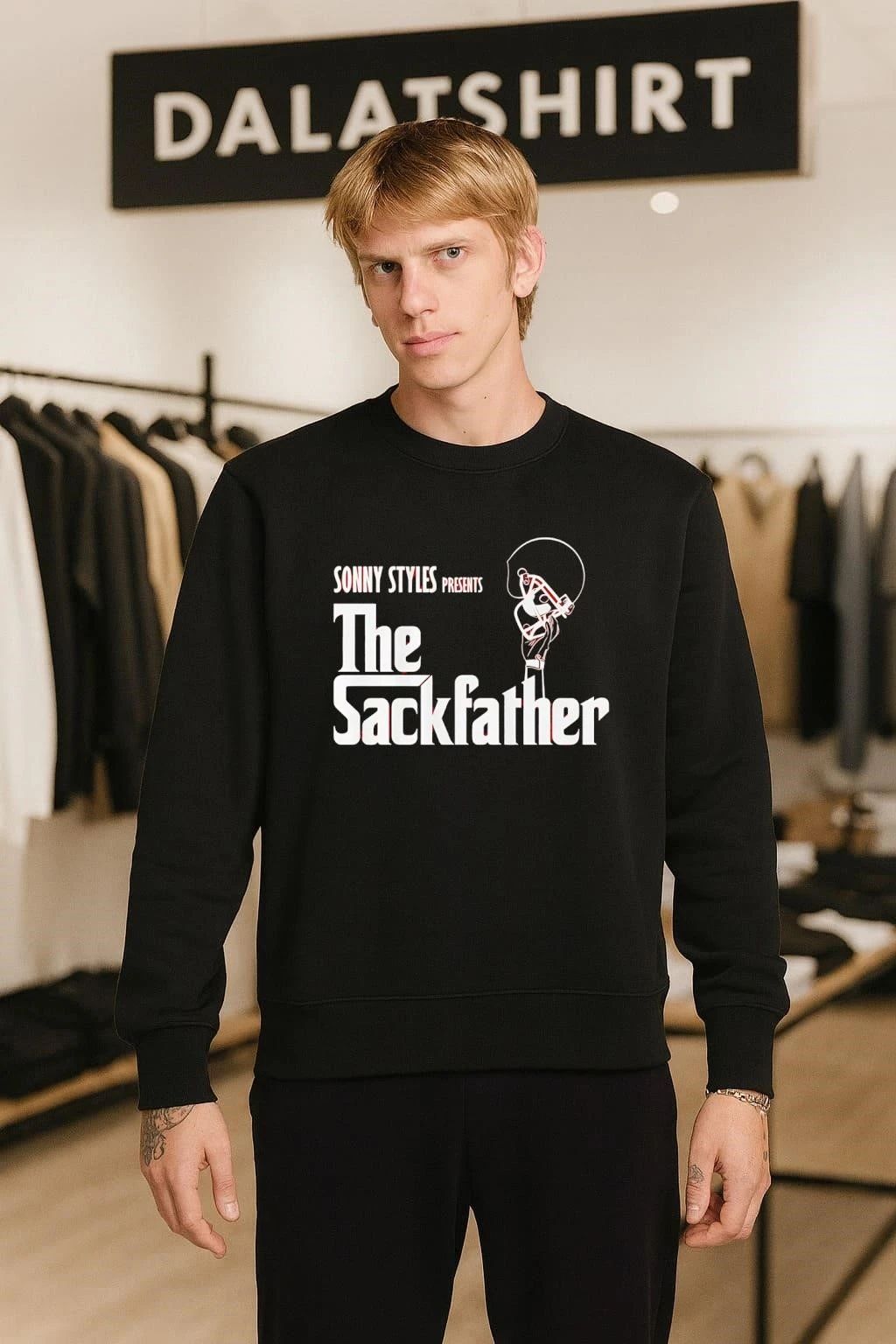 Sonny Styles Presents The Sackfather Football Helmet shirt