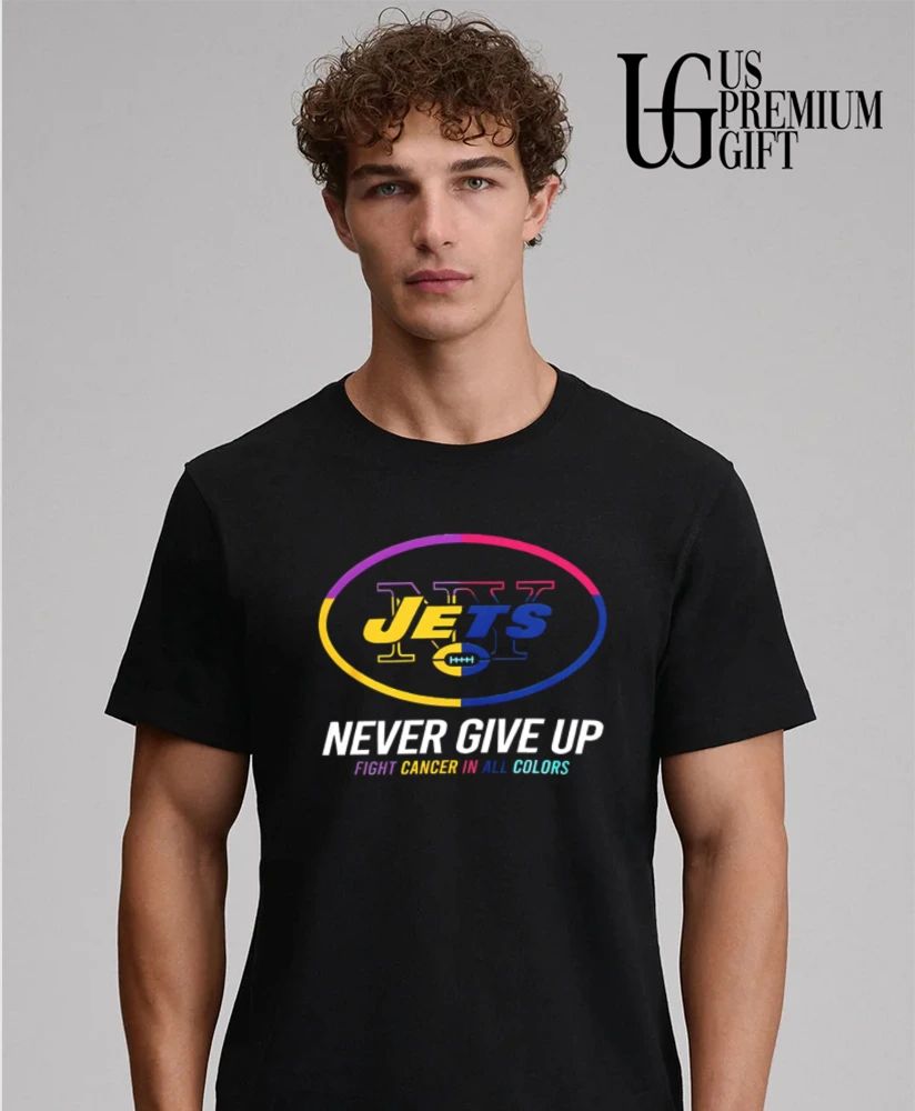 New York Jets Never Give Up Fight Cancer In All Colors 2026 logo shirt