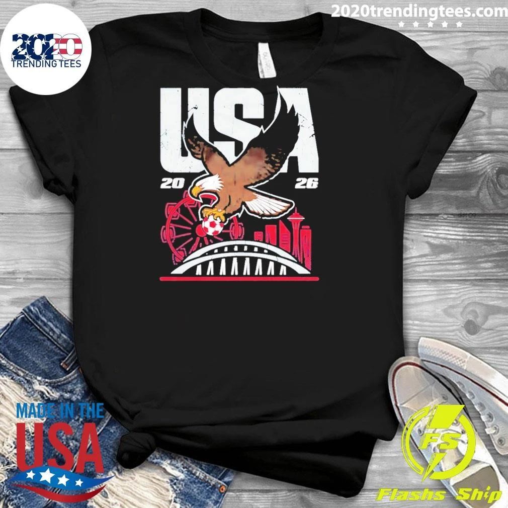 USA Road to Glory Seattle 2026 Eagle Space Needle Shirt