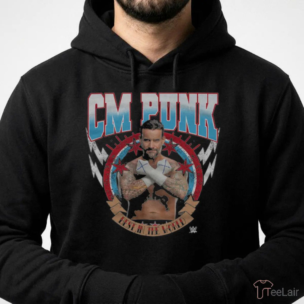 CM Punk Best In The World Pose WHT T-Shirt