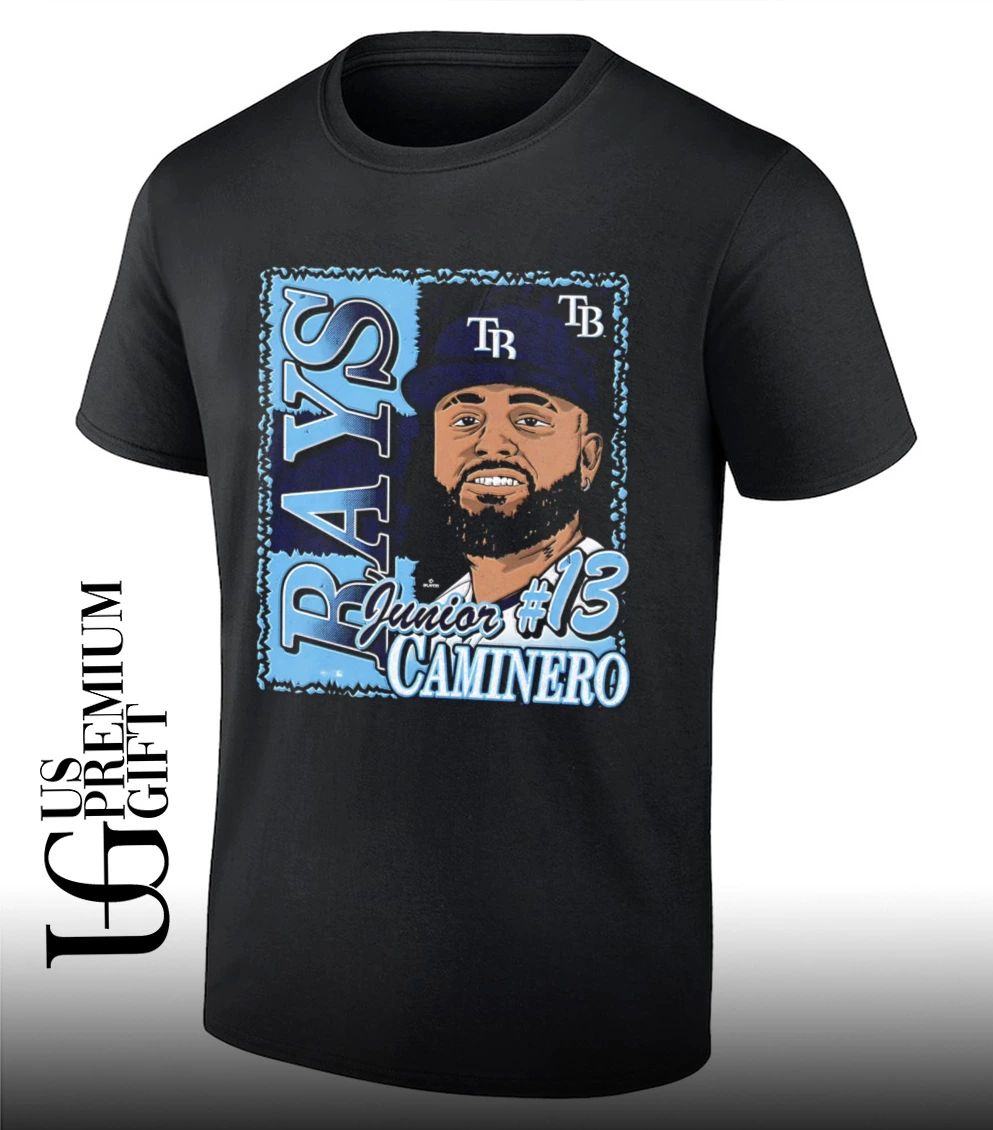 Junior Caminero Player Tampa Bay Rays baseball portrait shirt