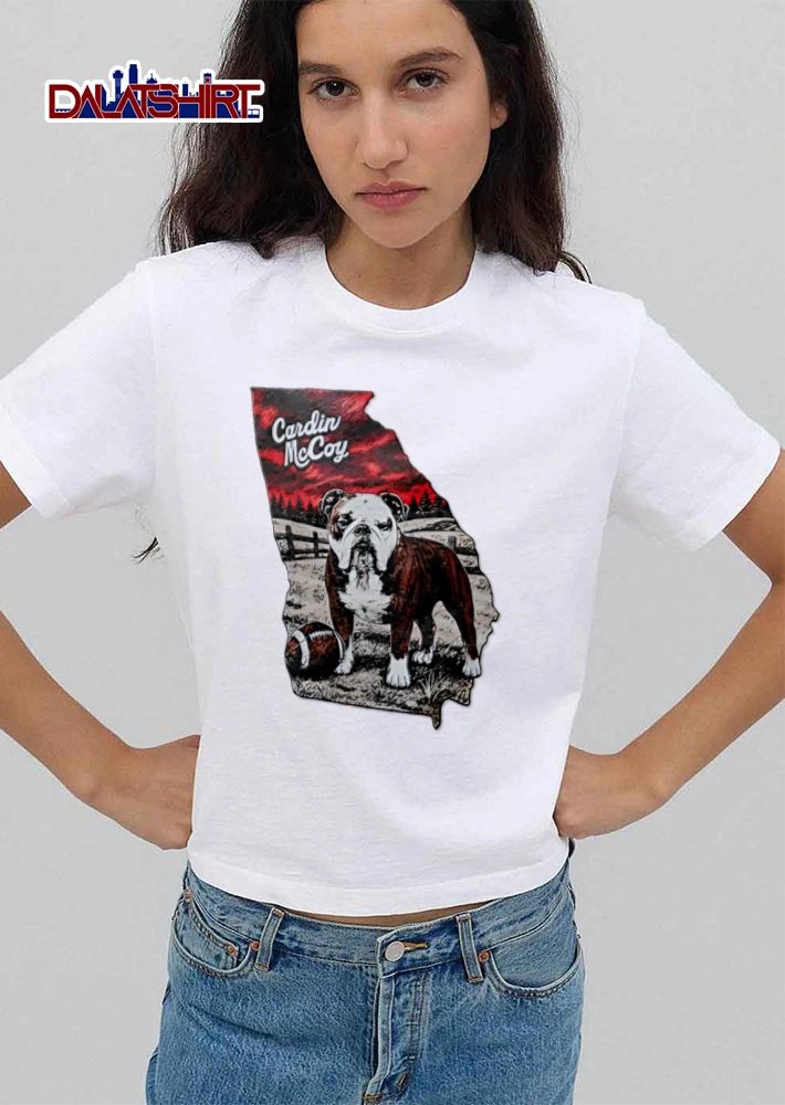 Cardin mccoy georgia bulldog football landscape shirt