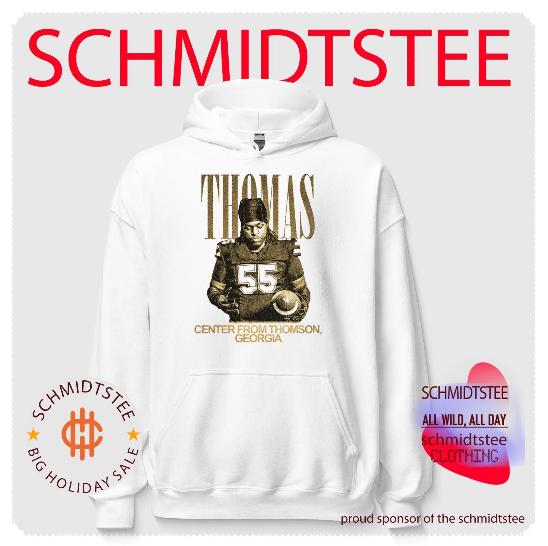 Jayden Thomas Georgia Bulldogs Center from Thomson shirt